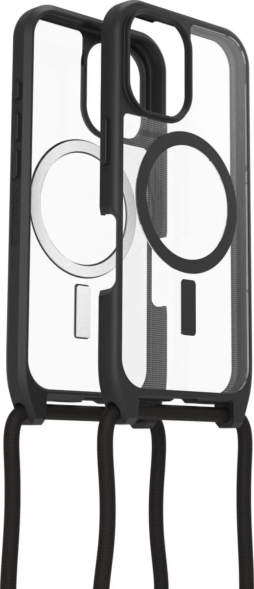 OtterBox React Necklace Hoesje 77-96818 - iPhone 16 - Clear Zwart
