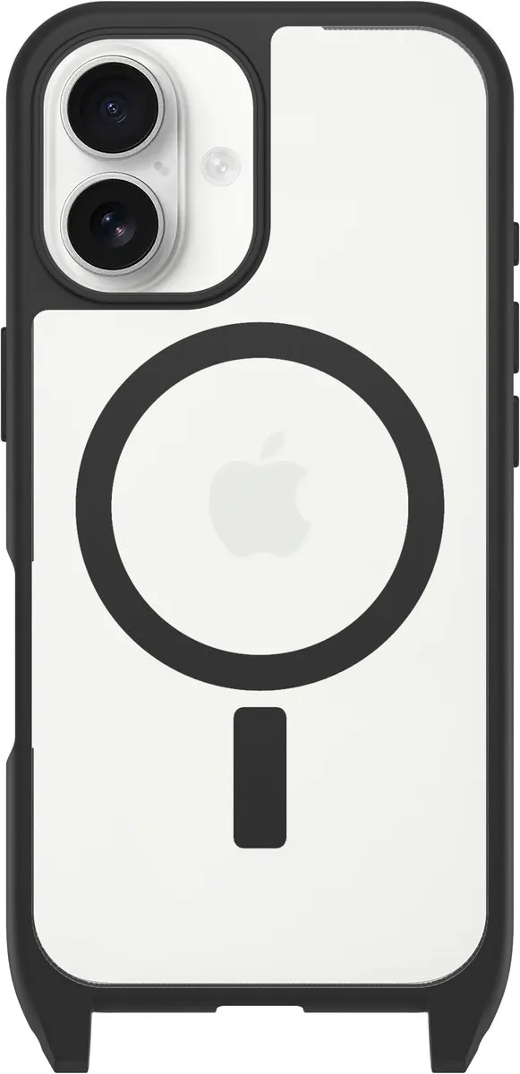 OtterBox React Necklace Hoesje 77-96818 - iPhone 16 - Clear Zwart