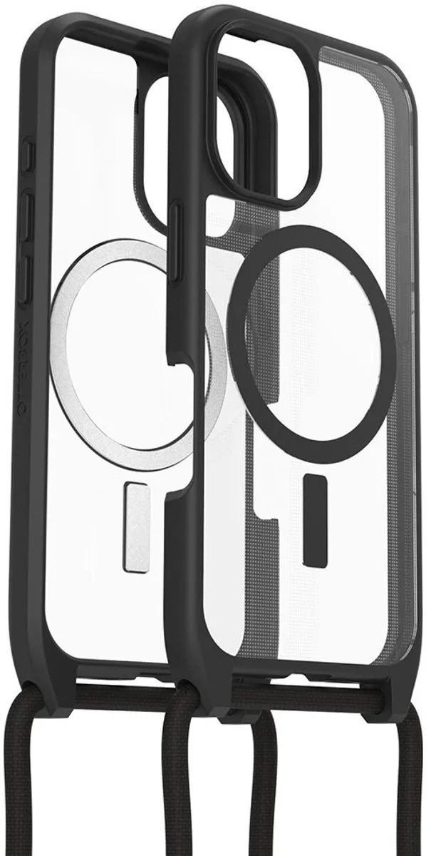 OtterBox React Necklace Hoesje 77-96818 - iPhone 16 - Clear Zwart