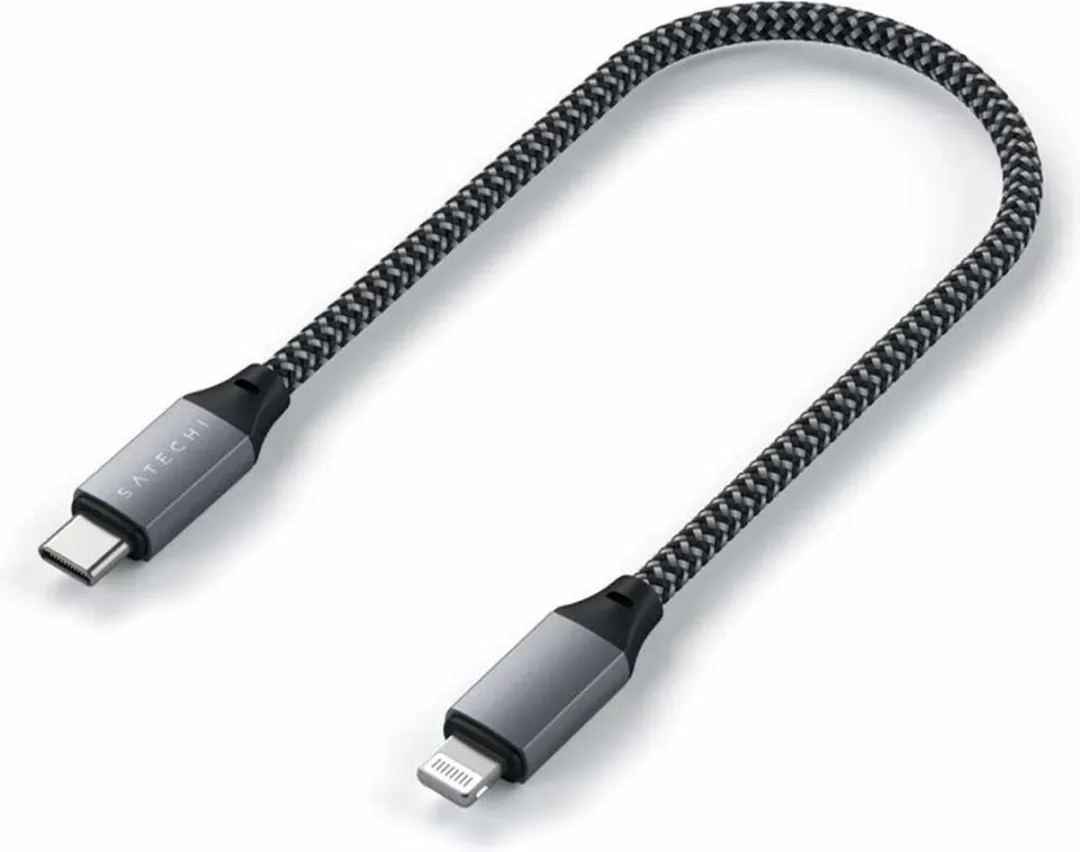 Satechi SA-ST-TCL10M Type-C naar Lightning Kabel 25cm - Grijs