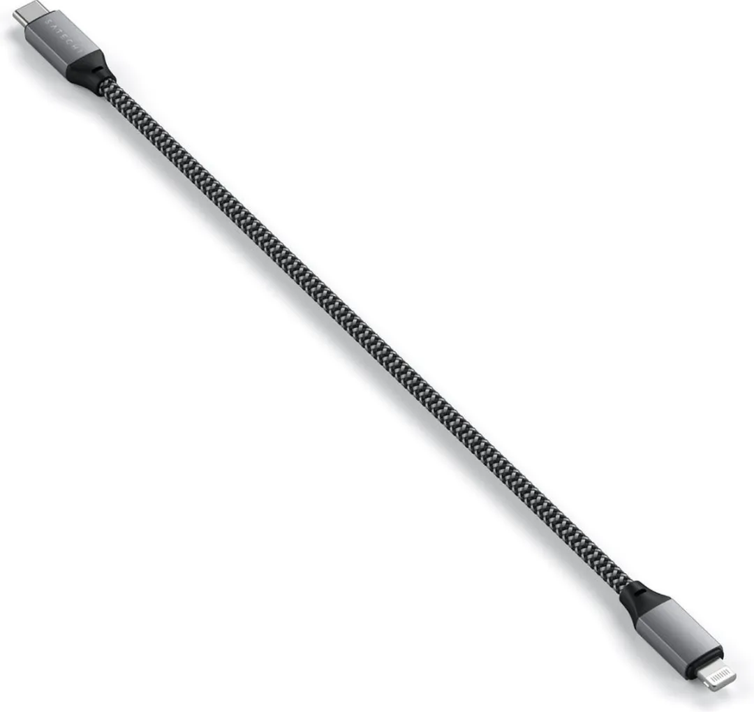 Satechi SA-ST-TCL10M Type-C naar Lightning Kabel 25cm - Grijs