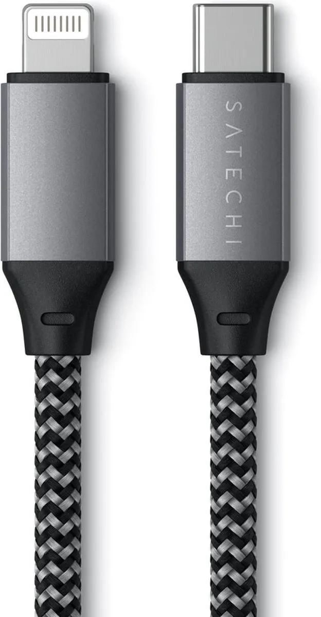 Satechi SA-ST-TCL10M Type-C naar Lightning Kabel 25cm - Grijs