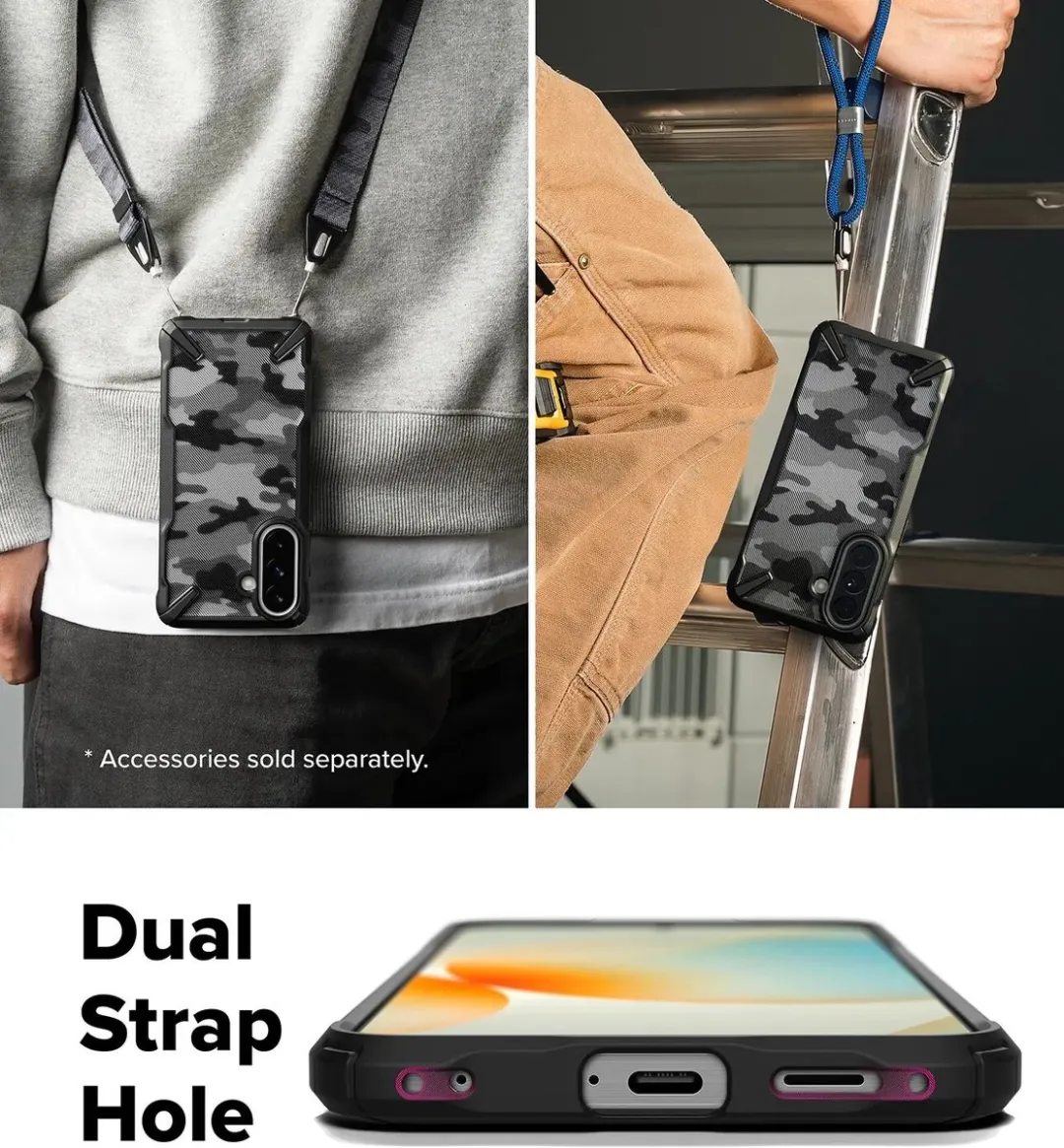 Ringke Fusion X Hoesje Samsung Galaxy A57 - Camo Zwart