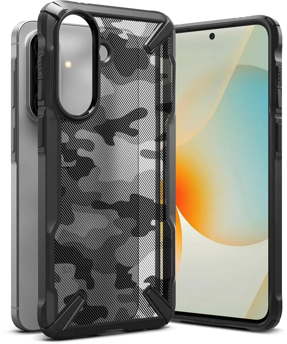Ringke Fusion X Hoesje Samsung Galaxy A57 - Camo Zwart