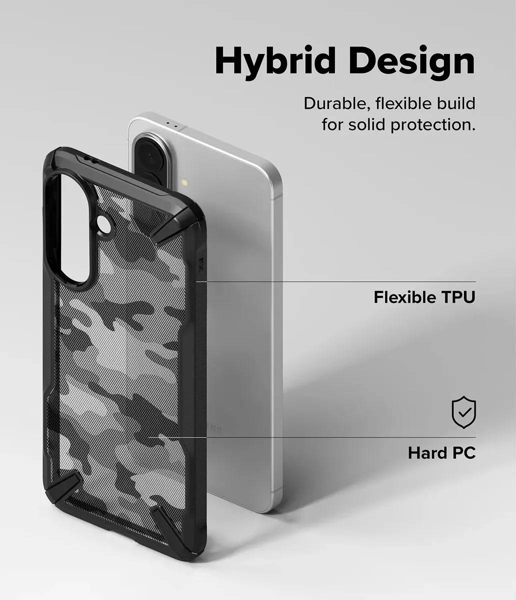 Ringke Fusion X Hoesje Samsung Galaxy A57 - Camo Zwart