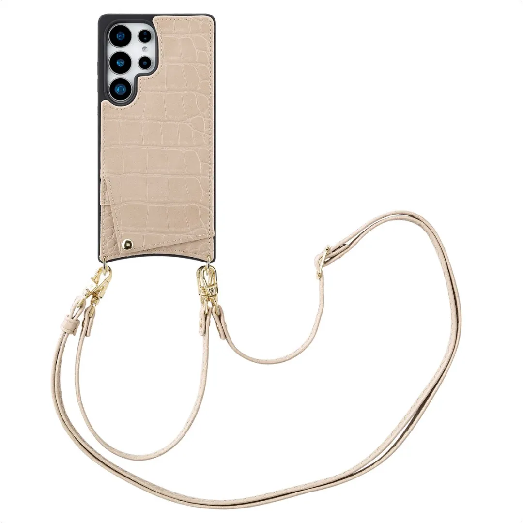 Selencia Croco Backcover Hoesje Samsung Galaxy S25 Ultra