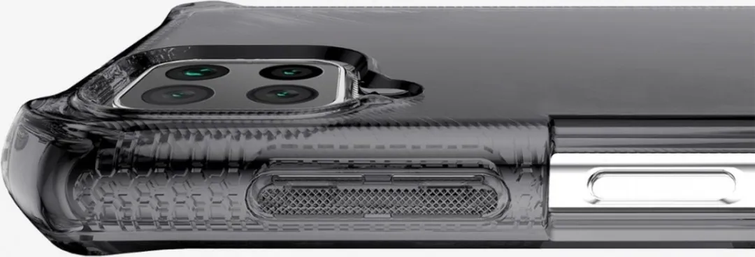 ITSKINS Spectrum Clear Samsung Galaxy A12 Hoesje - Zwart