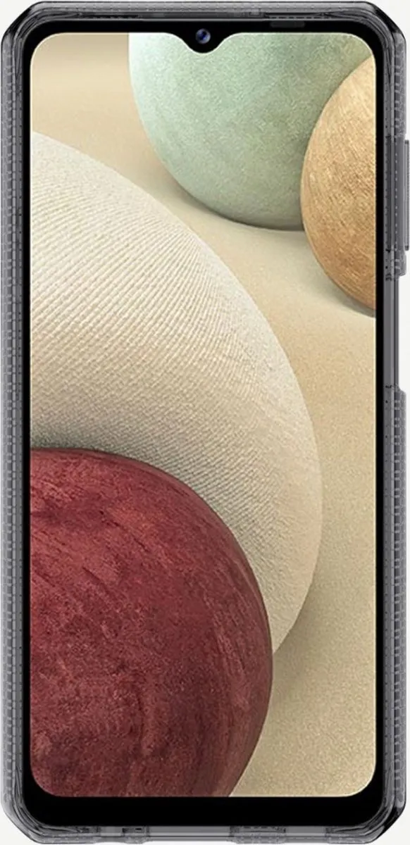 ITSKINS Spectrum Clear Samsung Galaxy A12 Hoesje - Zwart