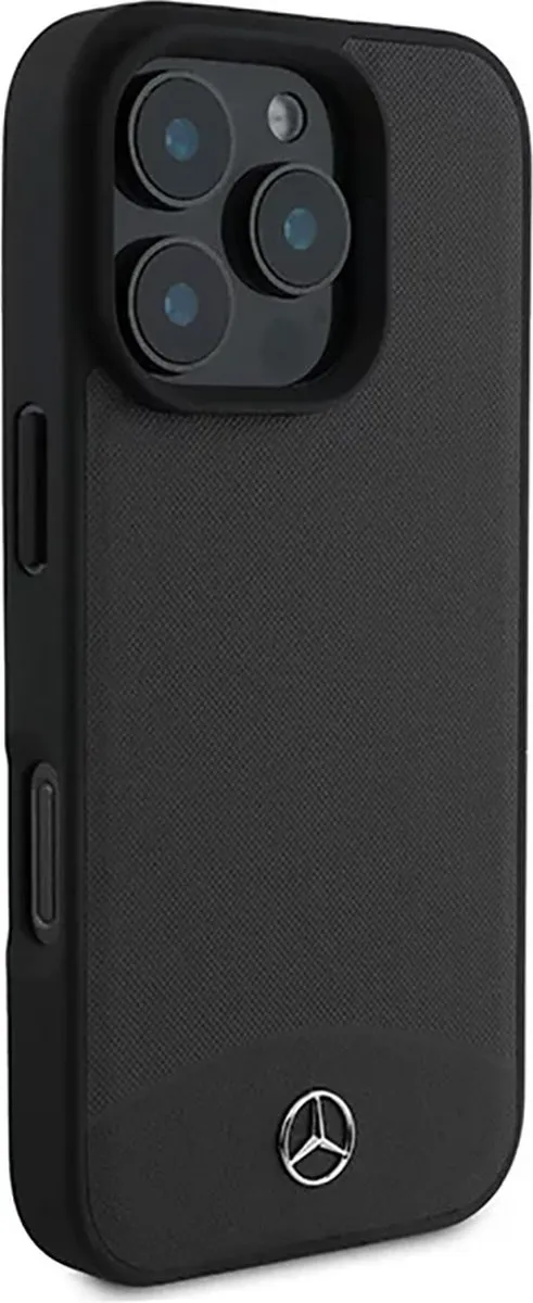 Mercedes-Benz Backcase Hoesje iPhone 16 Pro Max - Effen Zwart - afbeelding 4 van 6