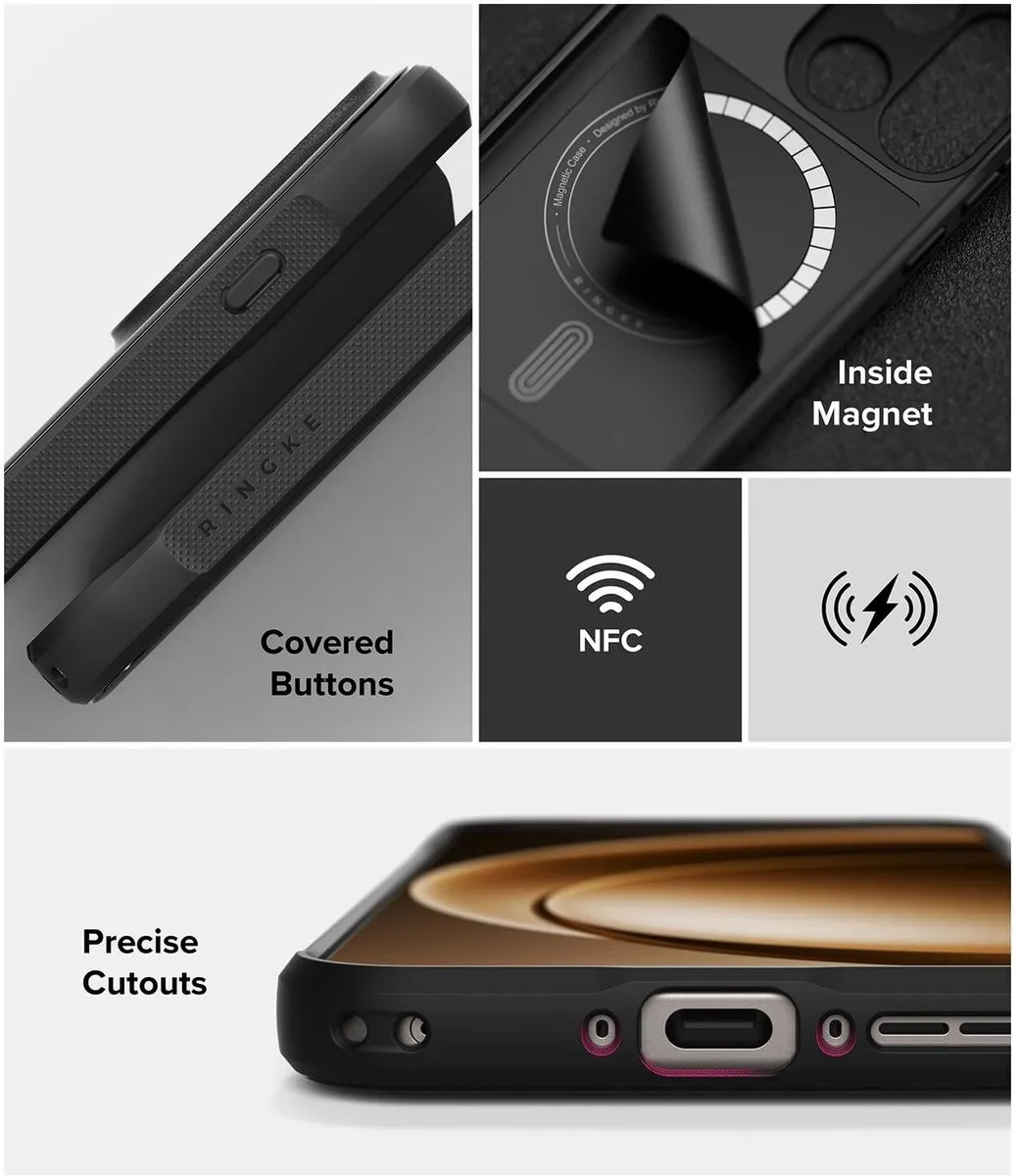 Ringke Onyx Magnetic Hoesje OnePlus 15 - Zwart