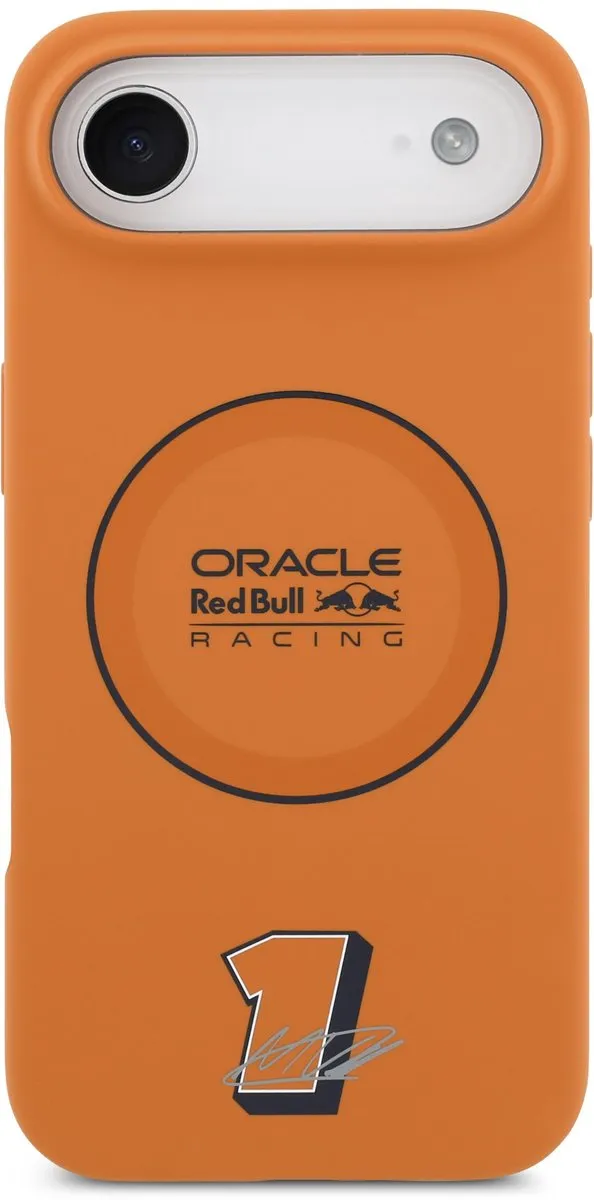 Red Bull Racing Silicone Ring Back Cover - iPhone Air - Oranje