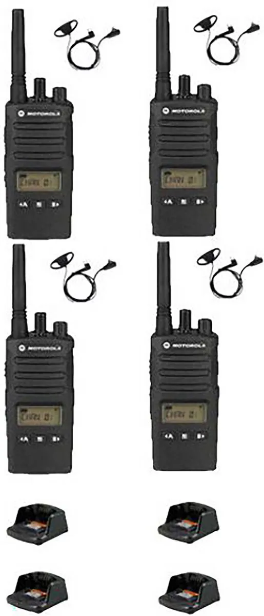 Motorola XT460 PMR446 Set - 4 Stuks - Zwart - afbeelding 6 van 6