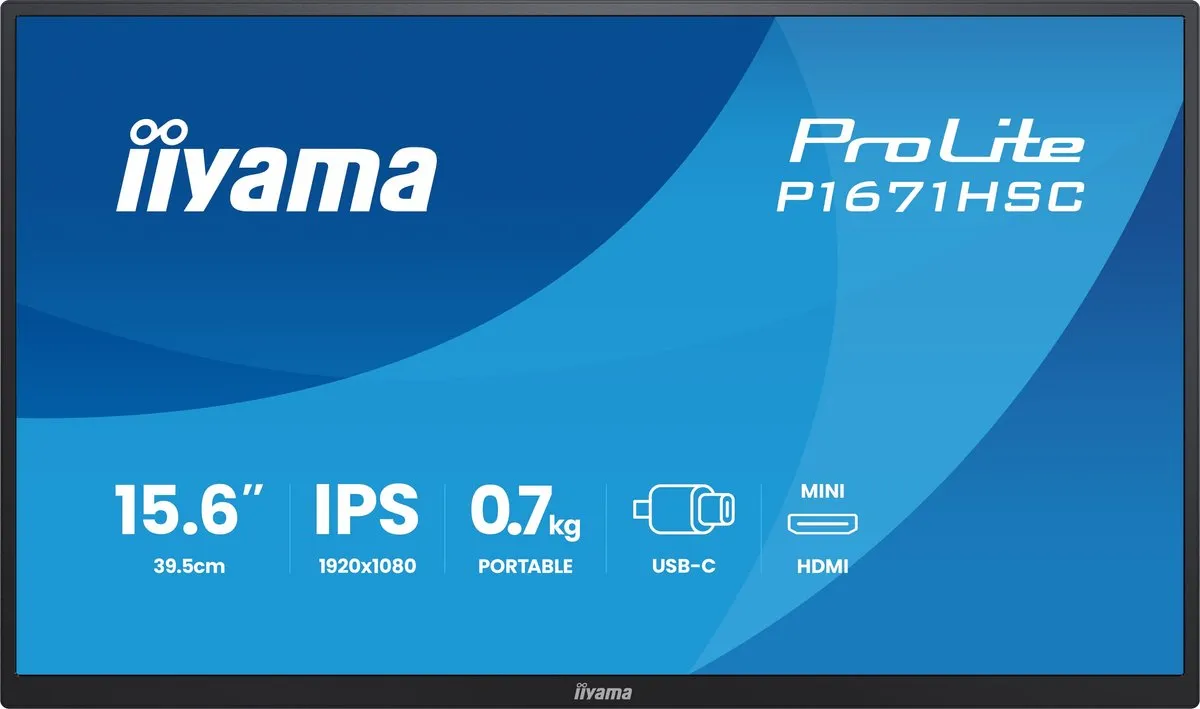 iiyama Prolite P1671HSC-B1 Monitor 16" Full HD IPS - afbeelding 6 van 6
