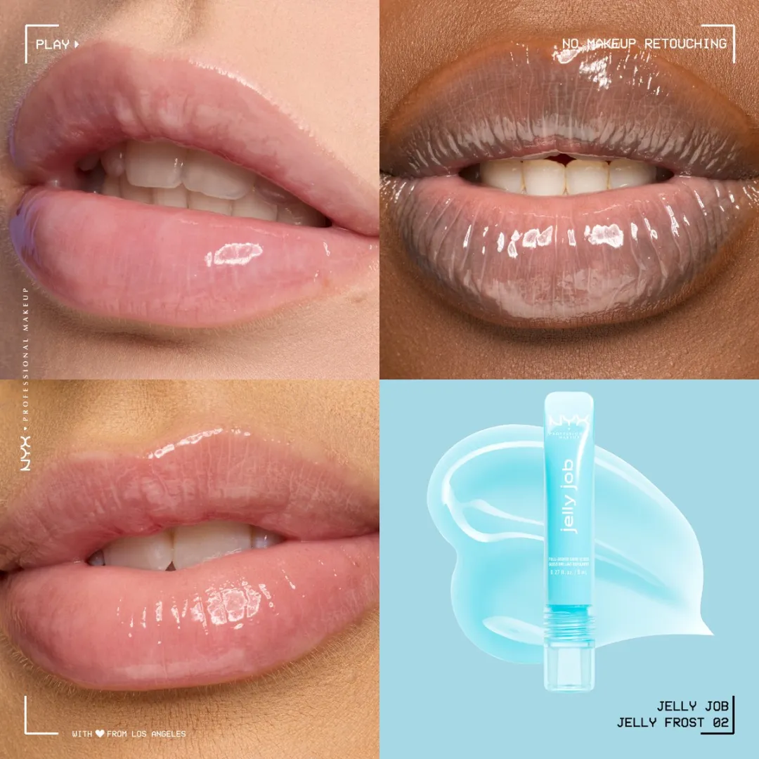 NYX Professional Makeup Jelly Job Lipgloss Jelly Frost - 8ml