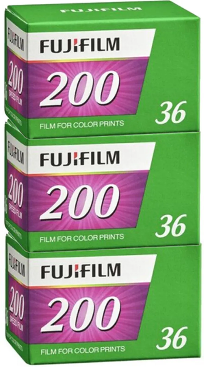 Fujifilm 200 36 Filmrolletje - 3 Stuks - ISO 200
