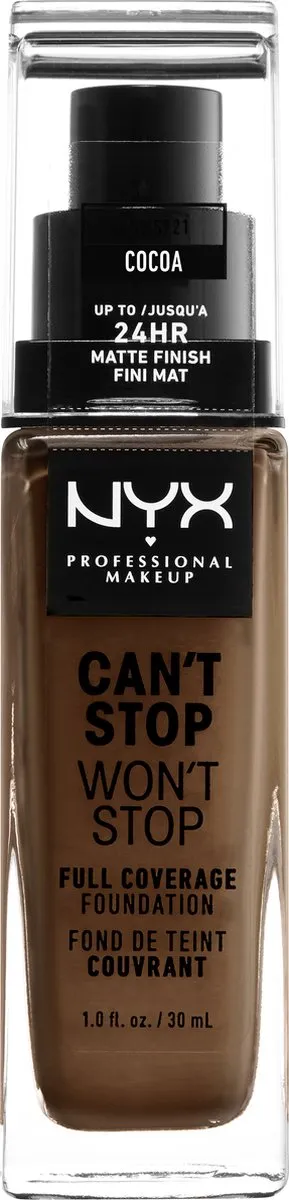 NYX Can't Stop Won't Stop Foundation Cocoa - 30ml