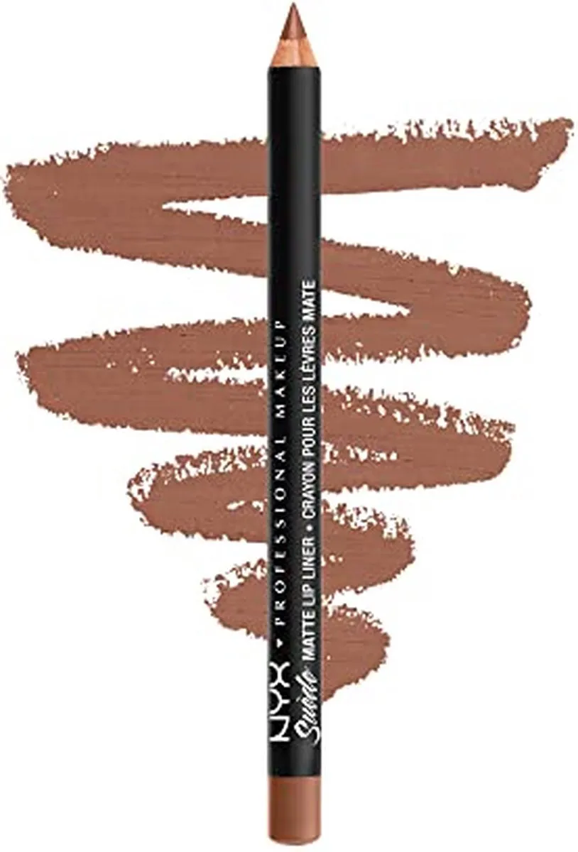 NYX Professional Makeup Suede Matte Lip Liner SOFT-SPOKEN - Lichtbruin