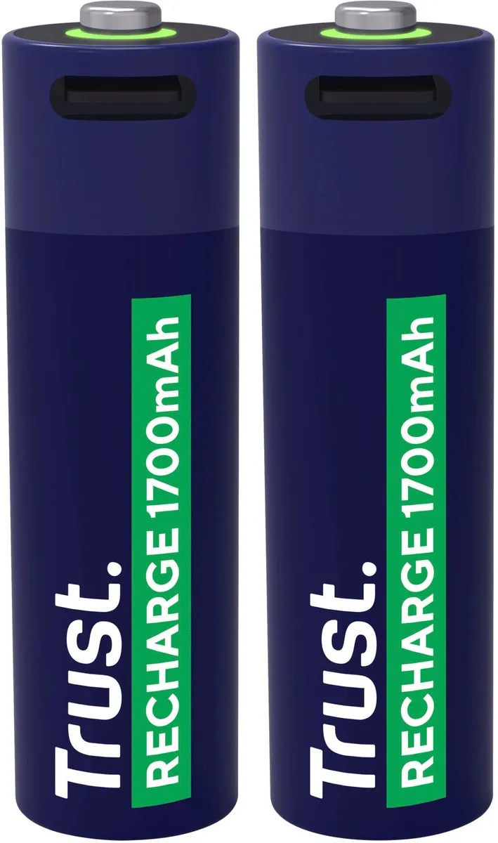 Trust 25584 Oplaadbare Lithium AA Batterij