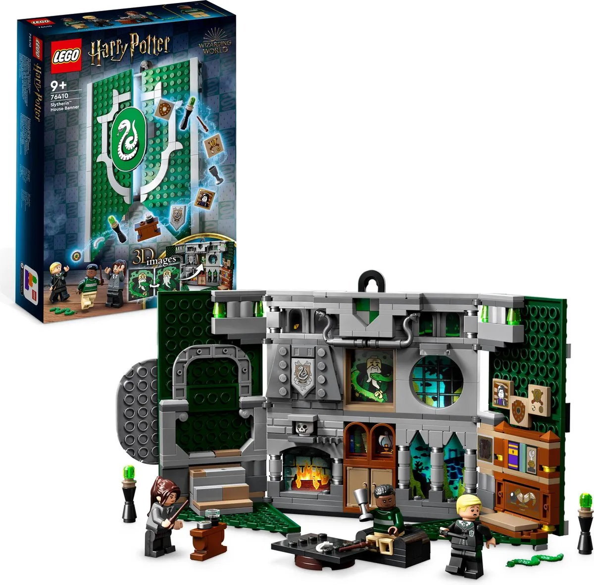 LEGO Harry Potter Zwadderich Huisbanner 76410 - 4 Minifiguren - afbeelding 6 van 6