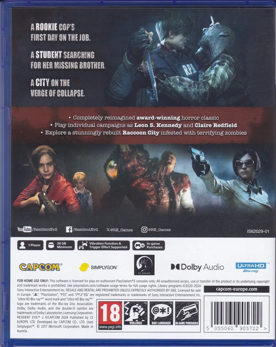 Capcom Resident Evil 2 Remake
