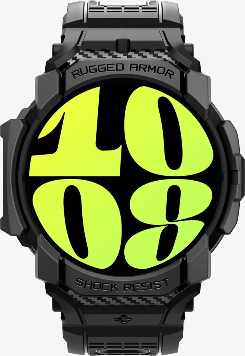 Spigen Rugged Armor Pro Hoesje Samsung Galaxy Watch 7 40mm - Zwart