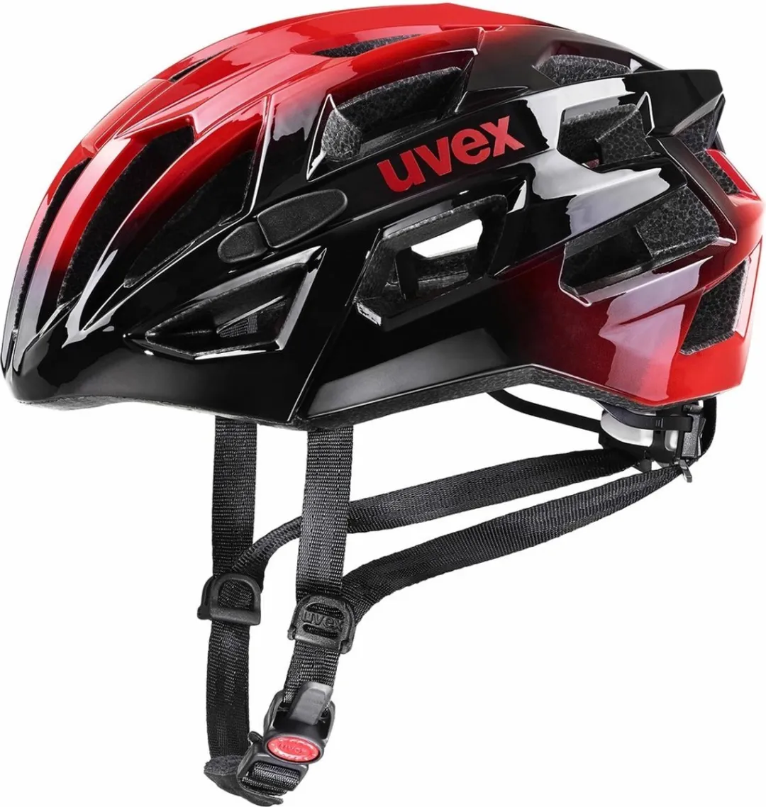 Uvex Race 7 Fietshelm - 51-55cm - Black/Red