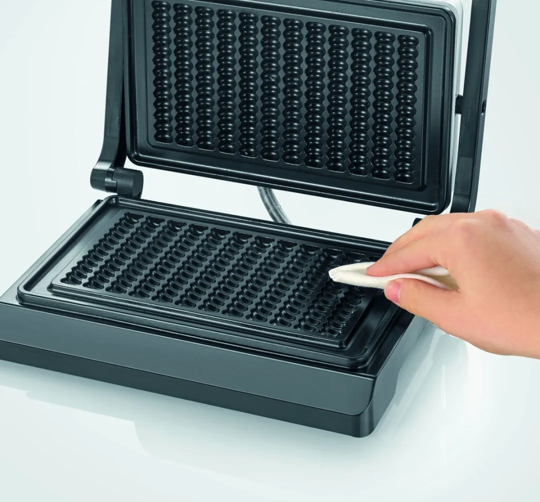Severin WA 2114 Wafelijzer 800W - 2 Platen - 12 Wafels - RVS/Zwart