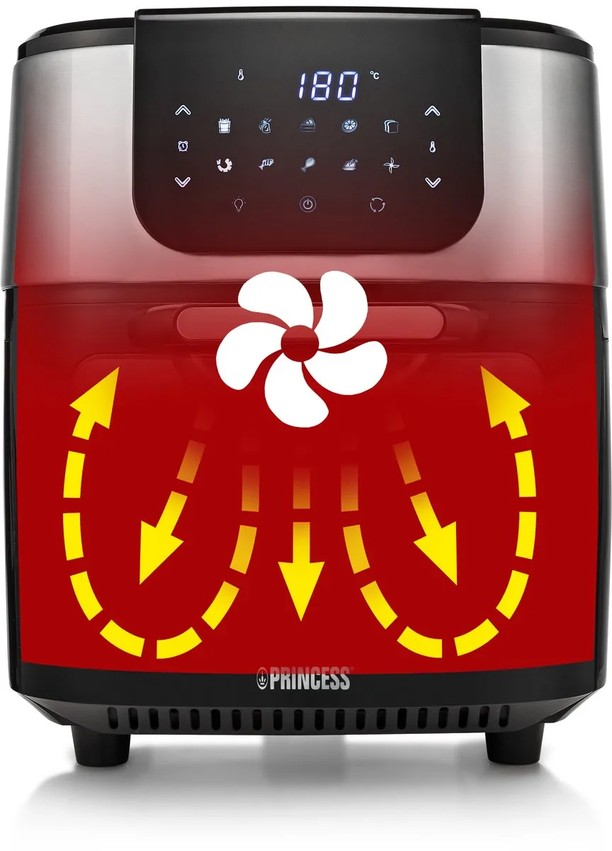 Princess Airfryer Oven DeLuxe 182075 - 1800W - 11L - Zwart