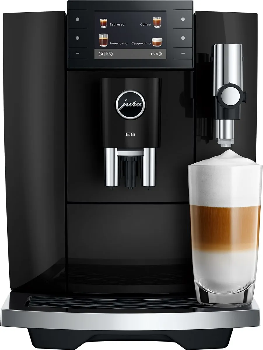 Jura E8 Piano Black Volautomatische Espressomachine