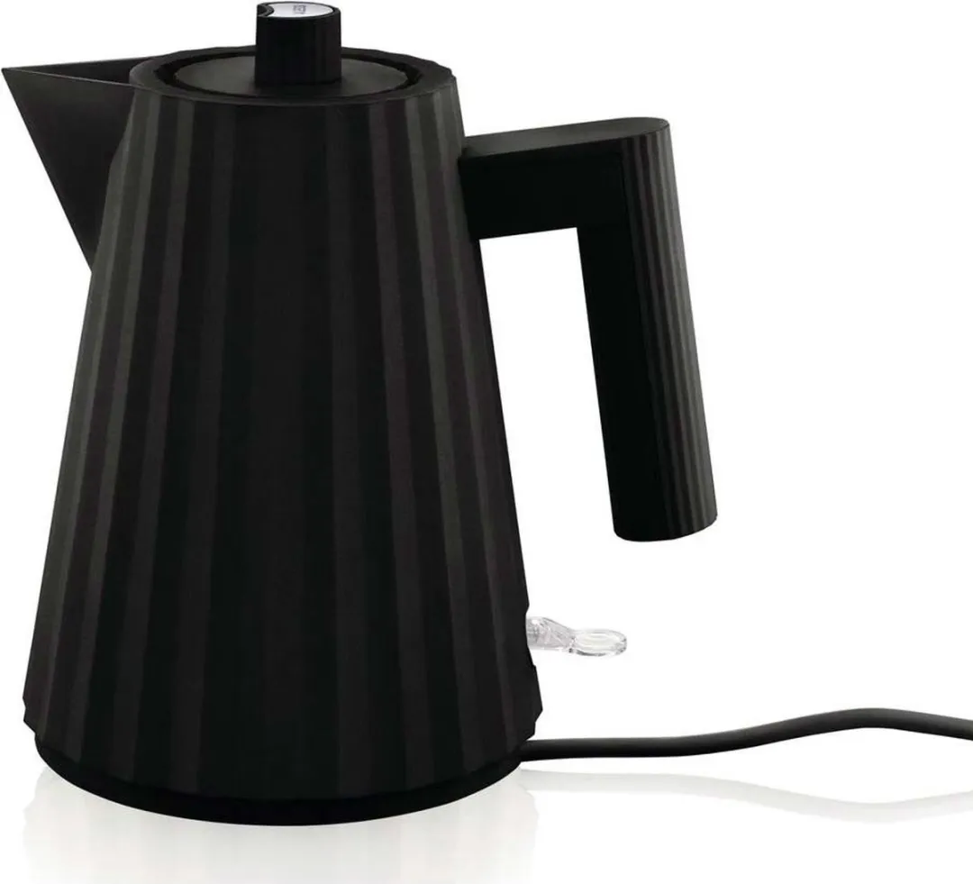 Alessi Plissé Waterkoker 1,7L - Zwart