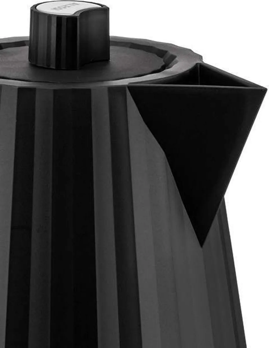 Alessi Plissé Waterkoker 1,7L - Zwart