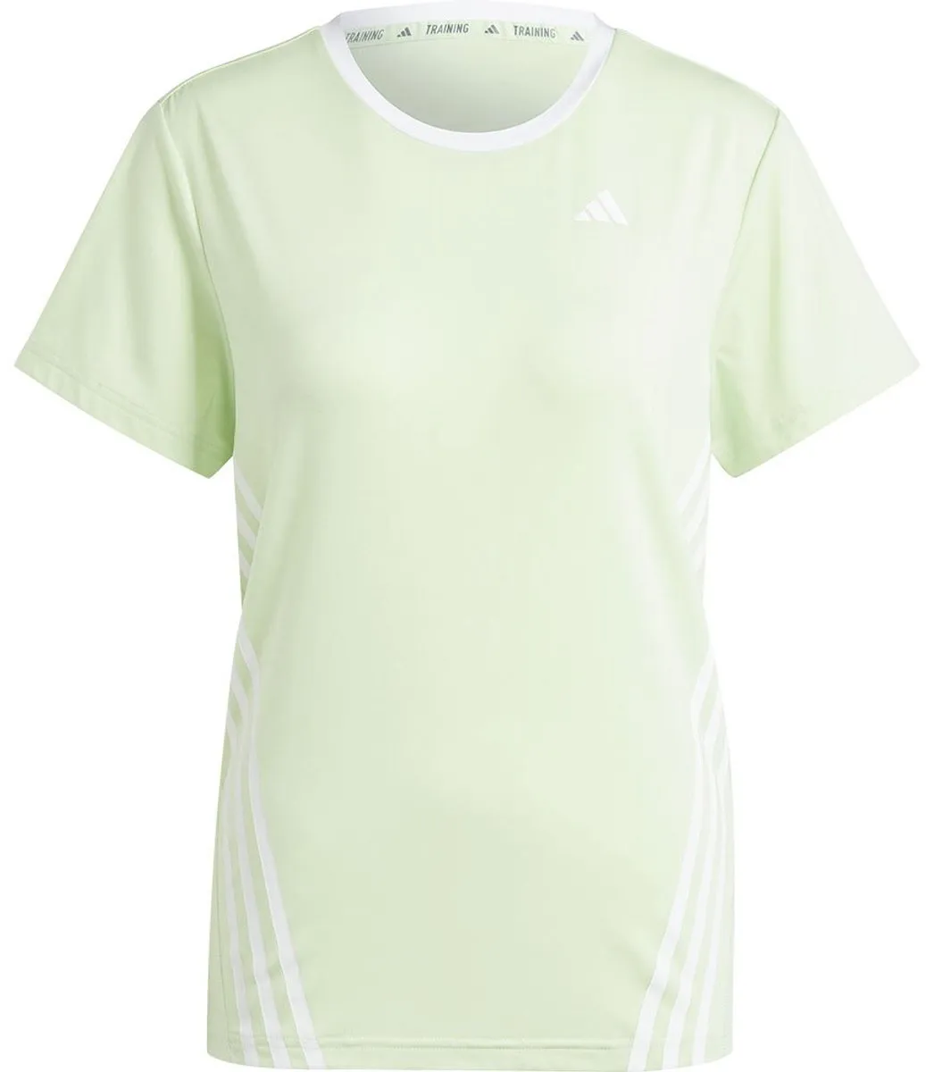 adidas Train Icons 3 Stripes T-shirt Lange Mouwen IC6761 - L - Semi Green Spark