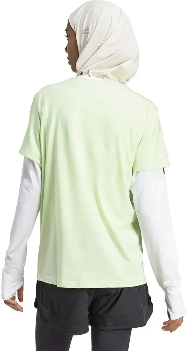 adidas Train Icons 3 Stripes T-shirt Lange Mouwen IC6761 - L - Semi Green Spark