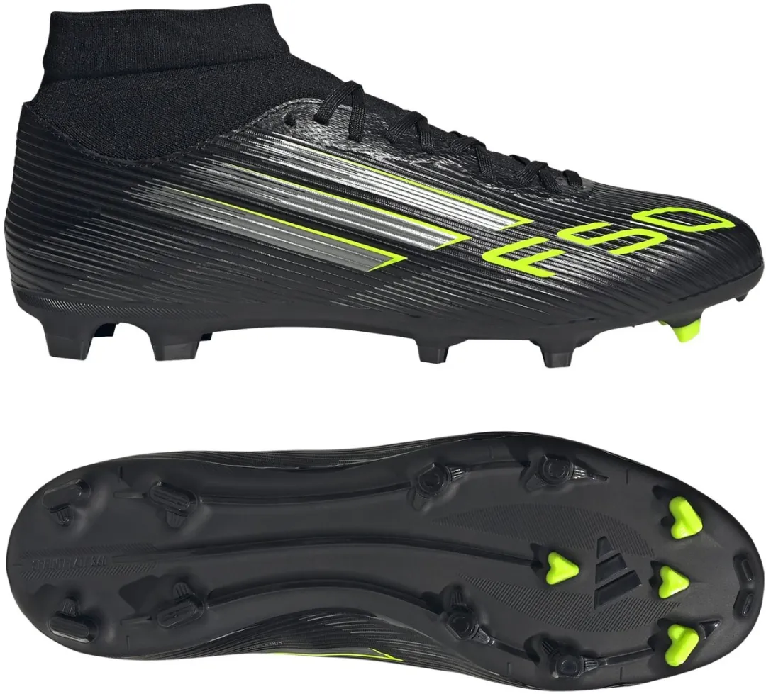 adidas F50 League Mid FG Voetbalschoen - Zwart - Maat 46.5