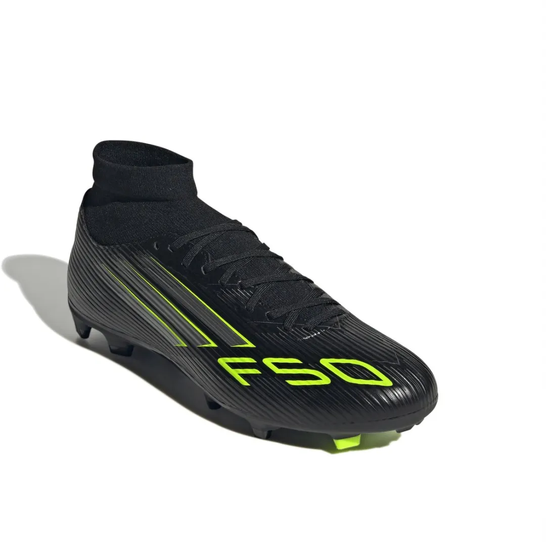 adidas F50 League Mid FG Voetbalschoen - Zwart - Maat 46.5