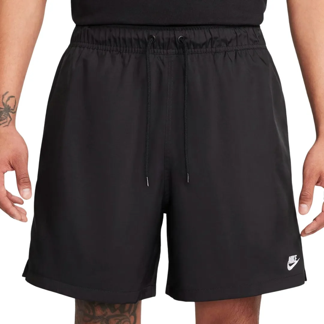Nike NK Club Flow Short Heren - FN3307-010 - XL - Zwart/Wit