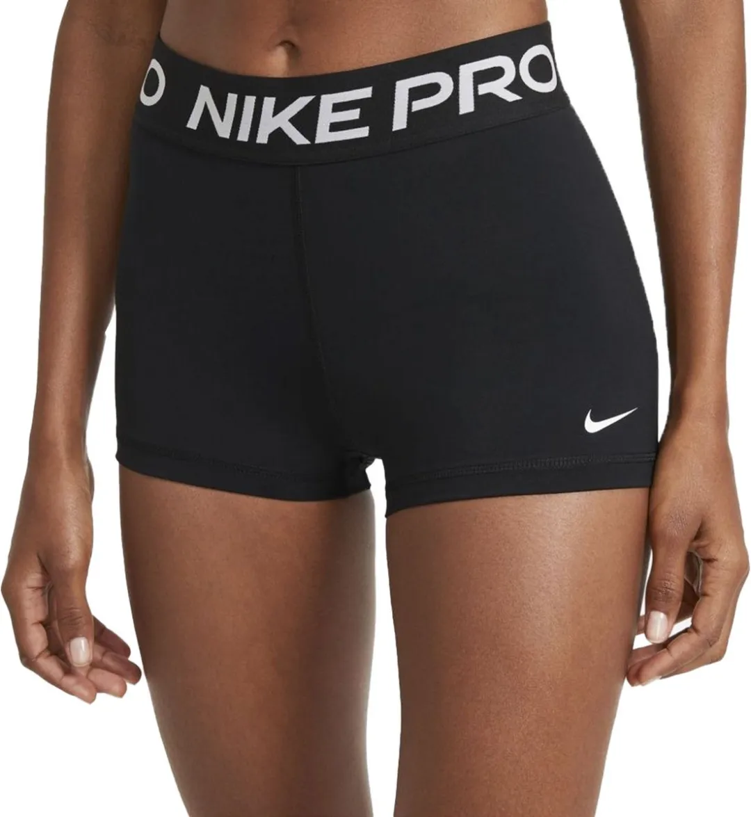 Nike Pro 365 3In Sportbroek Dames XL - Zwart/Wit