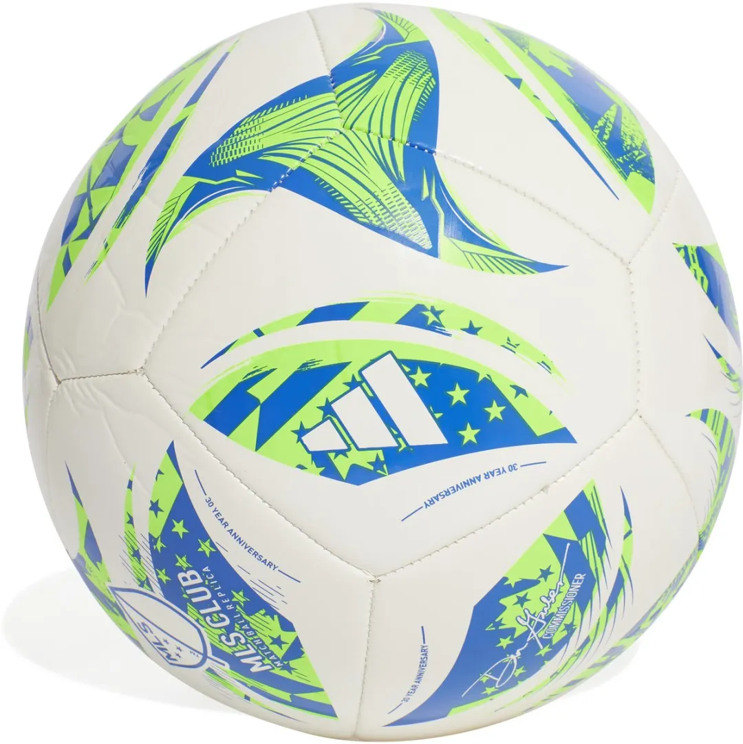 Adidas MLS CLB Voetbal - Maat 5 - Wit/Blauw