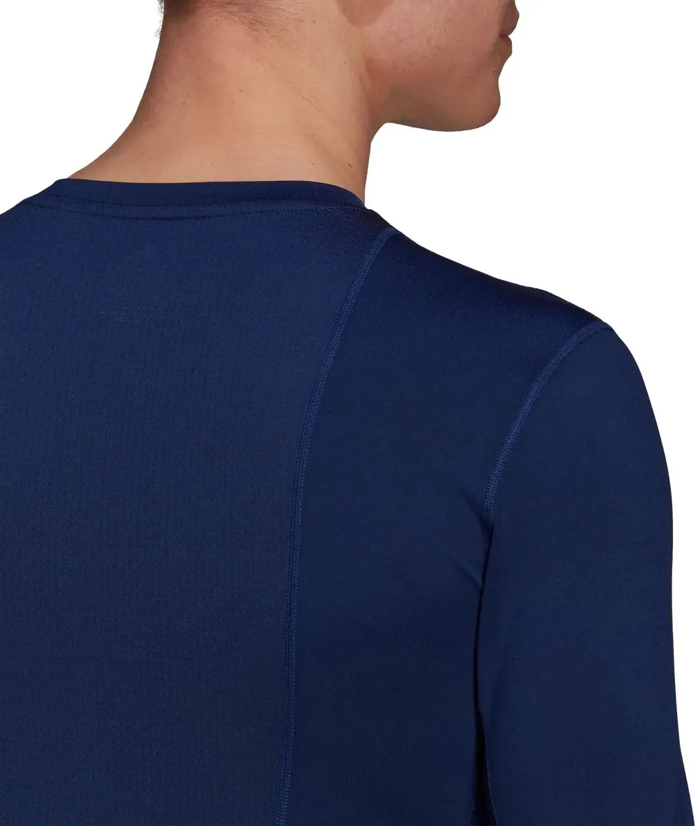 adidas Techfit Long Sleeve Top GU7338 - Compressie - Blauw - afbeelding 6 van 6
