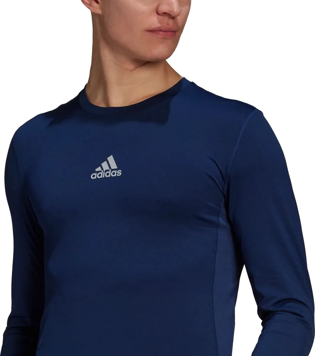 adidas Techfit Long Sleeve Top GU7338 - Compressie - Blauw