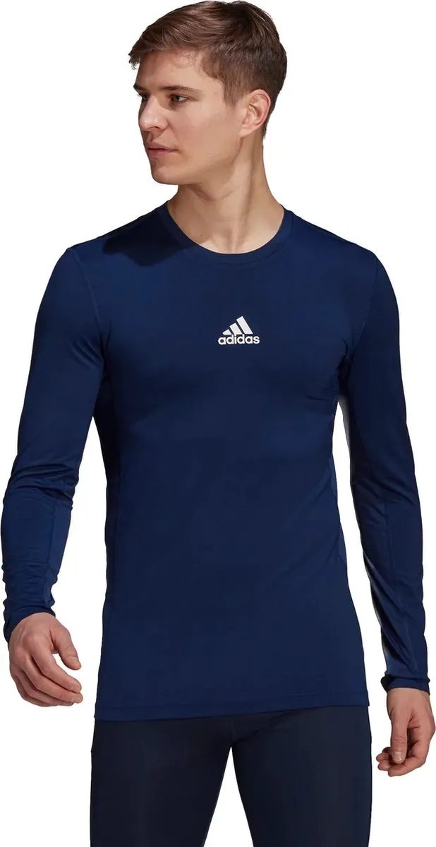 adidas Techfit Long Sleeve Top GU7338 - Compressie - Blauw