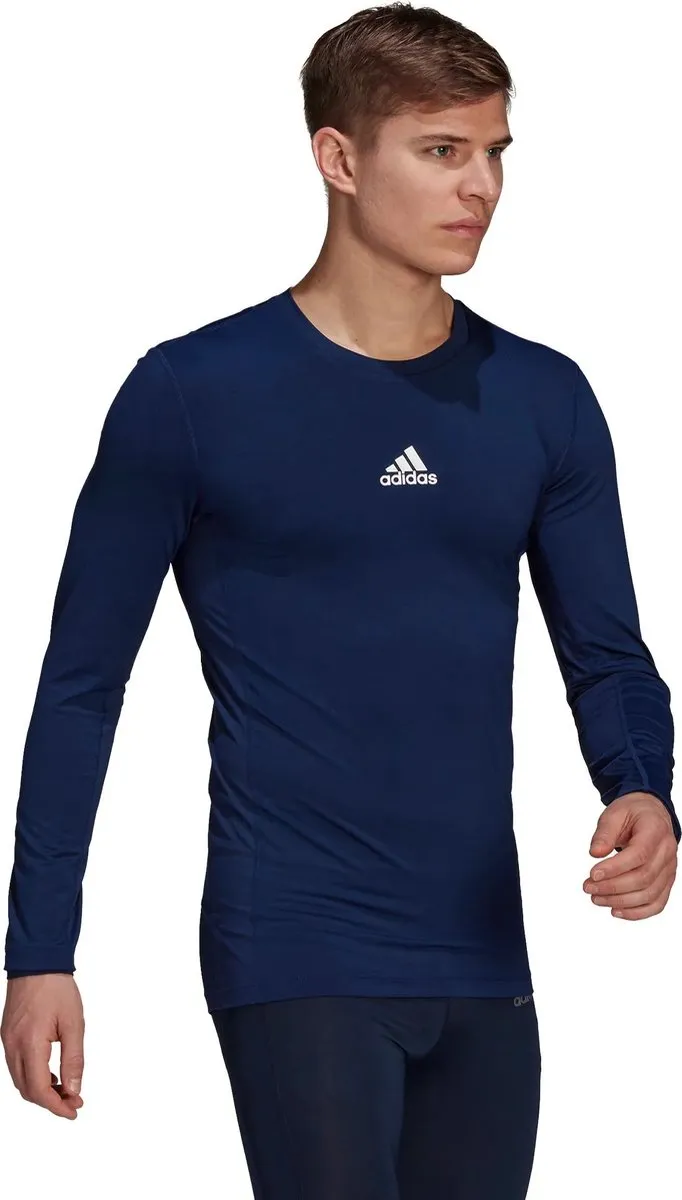 adidas Techfit Long Sleeve Top GU7338 - Compressie - Blauw