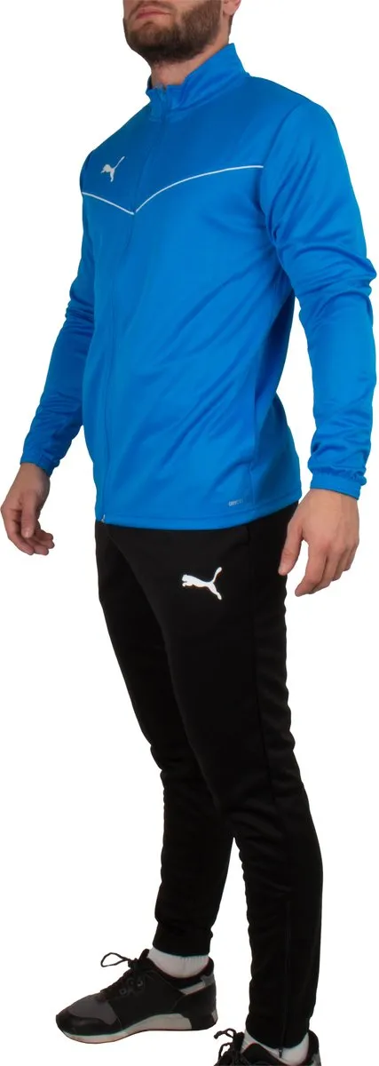 PUMA Teamrise Trainingspak Heren - S - Blauw/Zwart