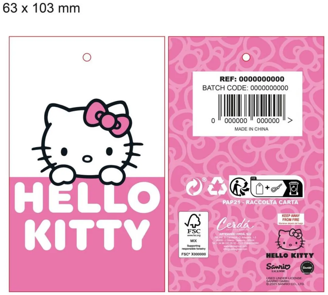 Hello Kitty Kindermuts - Multicolor One Size - afbeelding 6 van 6