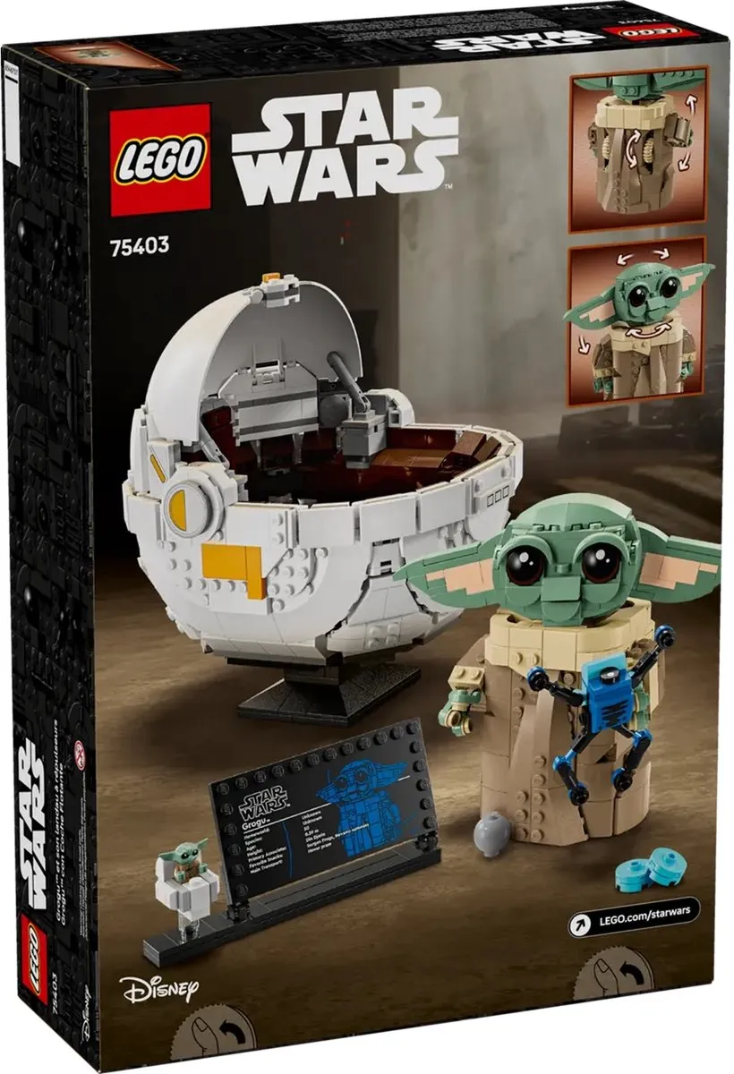 LEGO Star Wars Grogu met Zweefkinderwagen 75403 - 1048 Stukken - Multicolor - afbeelding 6 van 6