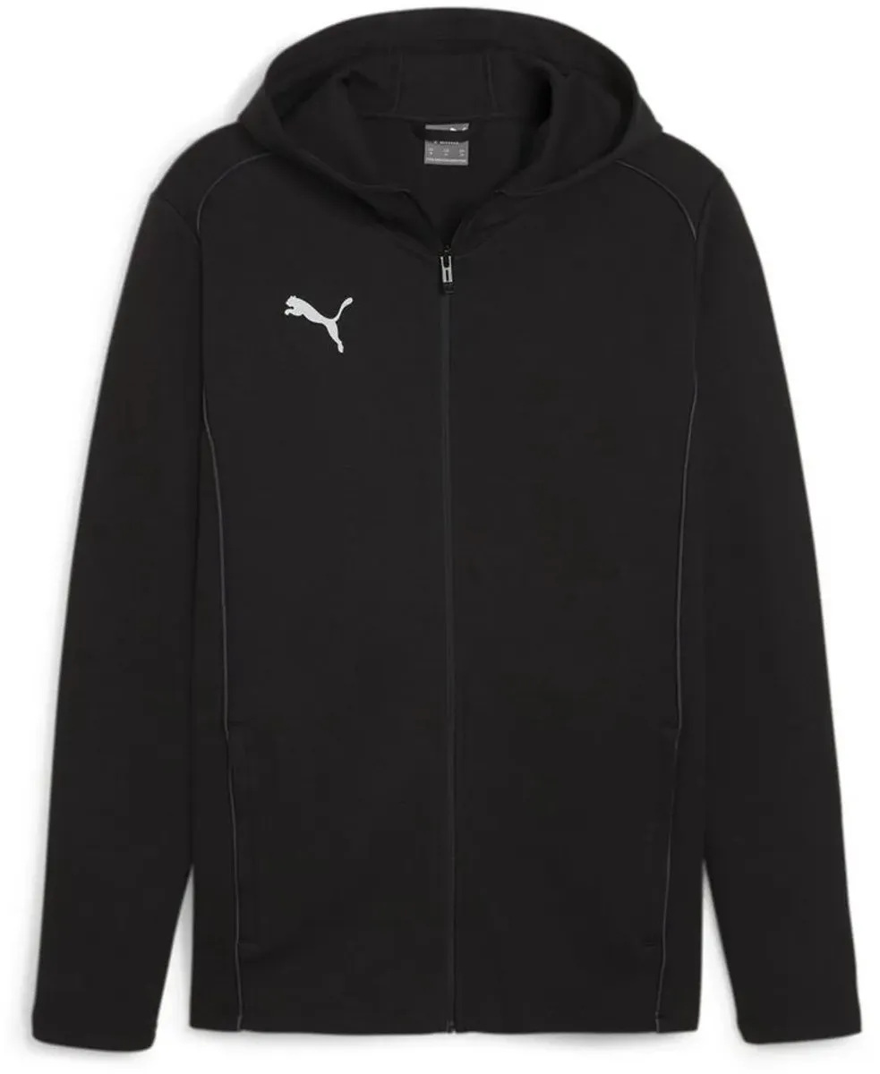 PUMA Teamfinal Casuals Full Zip Hoodie - Zwart/zilver