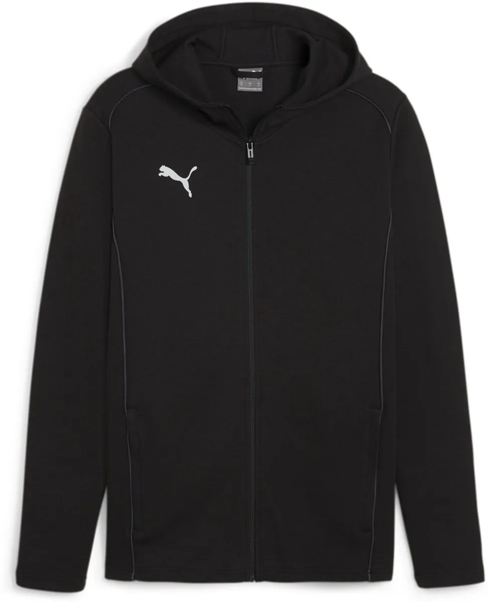PUMA Teamfinal Casuals Full Zip Hoodie - Zwart/zilver