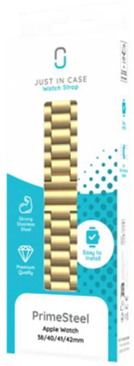Just in Case PrimeSteel Horlogebandje Apple Watch - Goud - afbeelding 6 van 6