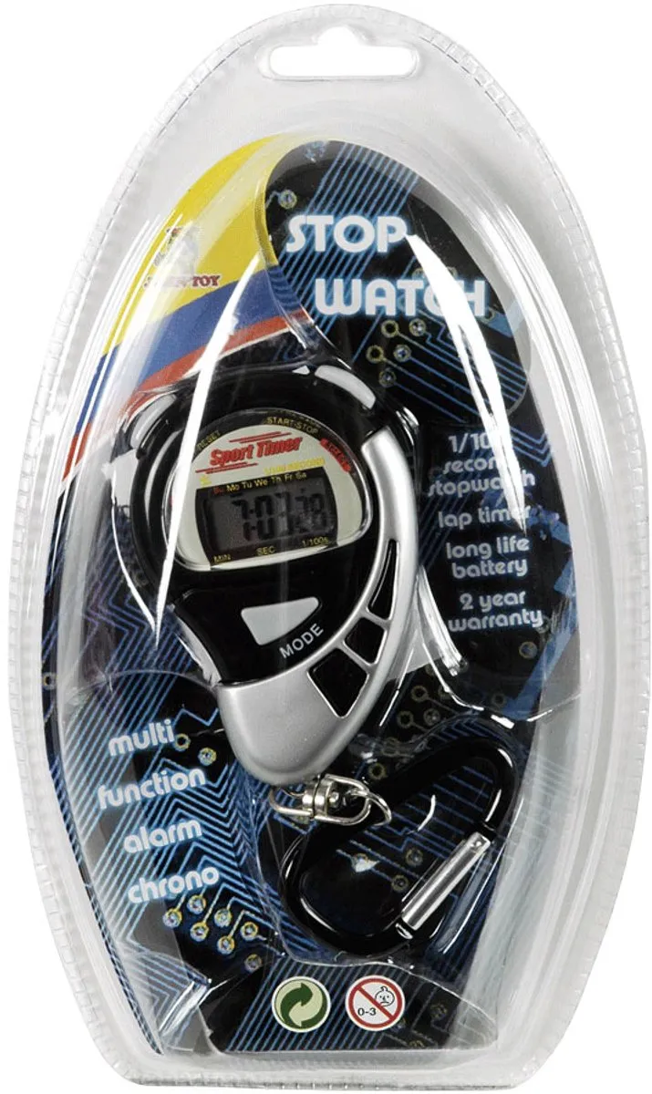 John Toys Stopwatch Sports Active Blauw