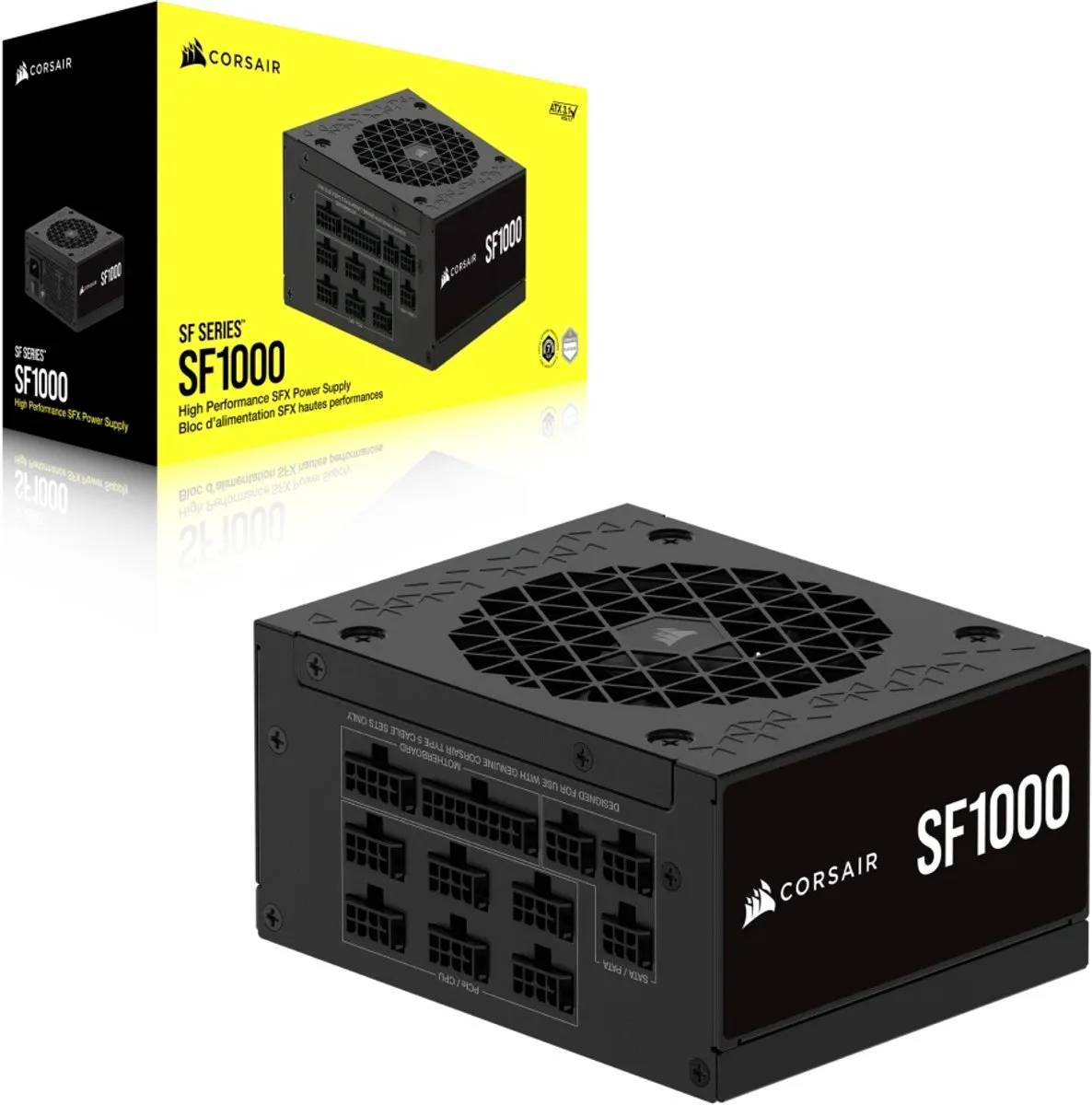 Corsair SF1000 1000W ATX Voeding - Zwart